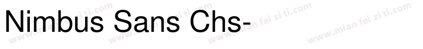 Nimbus Sans Chs字体转换